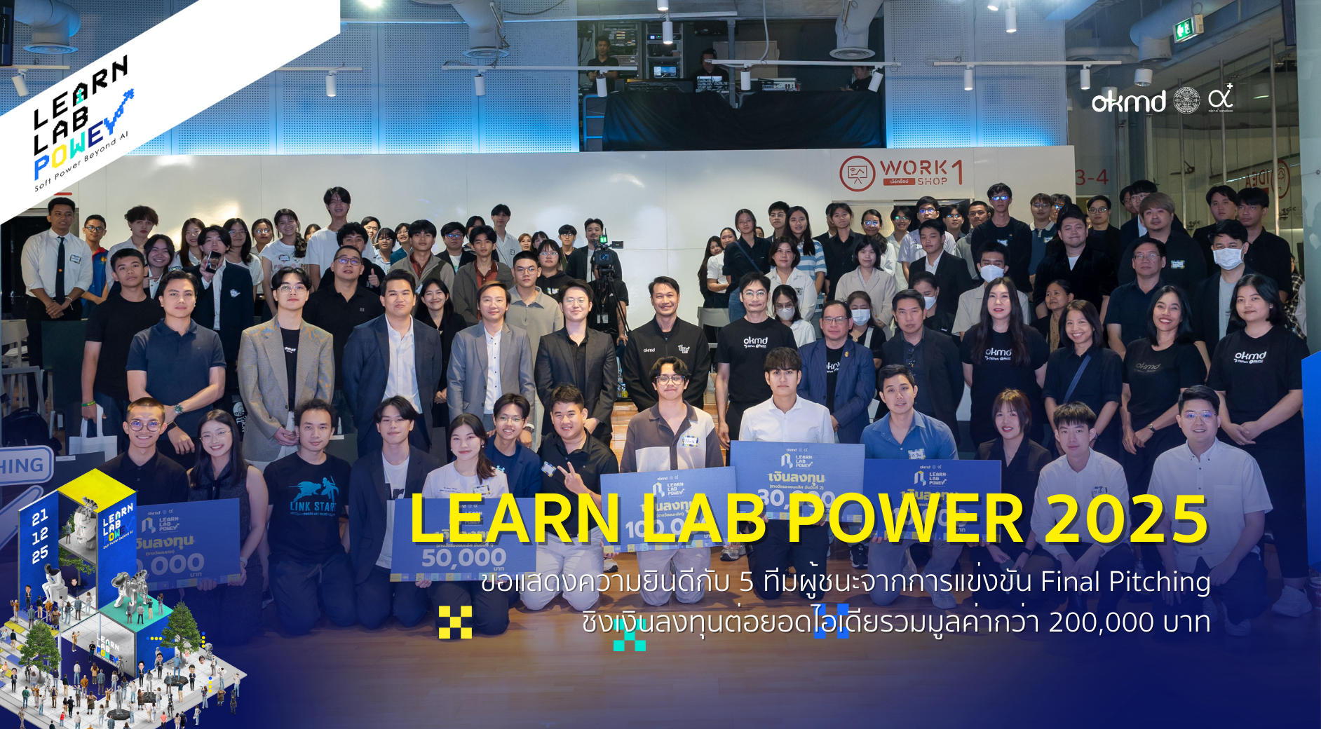ขอแสดงความยินดีกับ 5 ผู้ชนะจากงาน LEARN LAB Power 2025 : Final Pitching