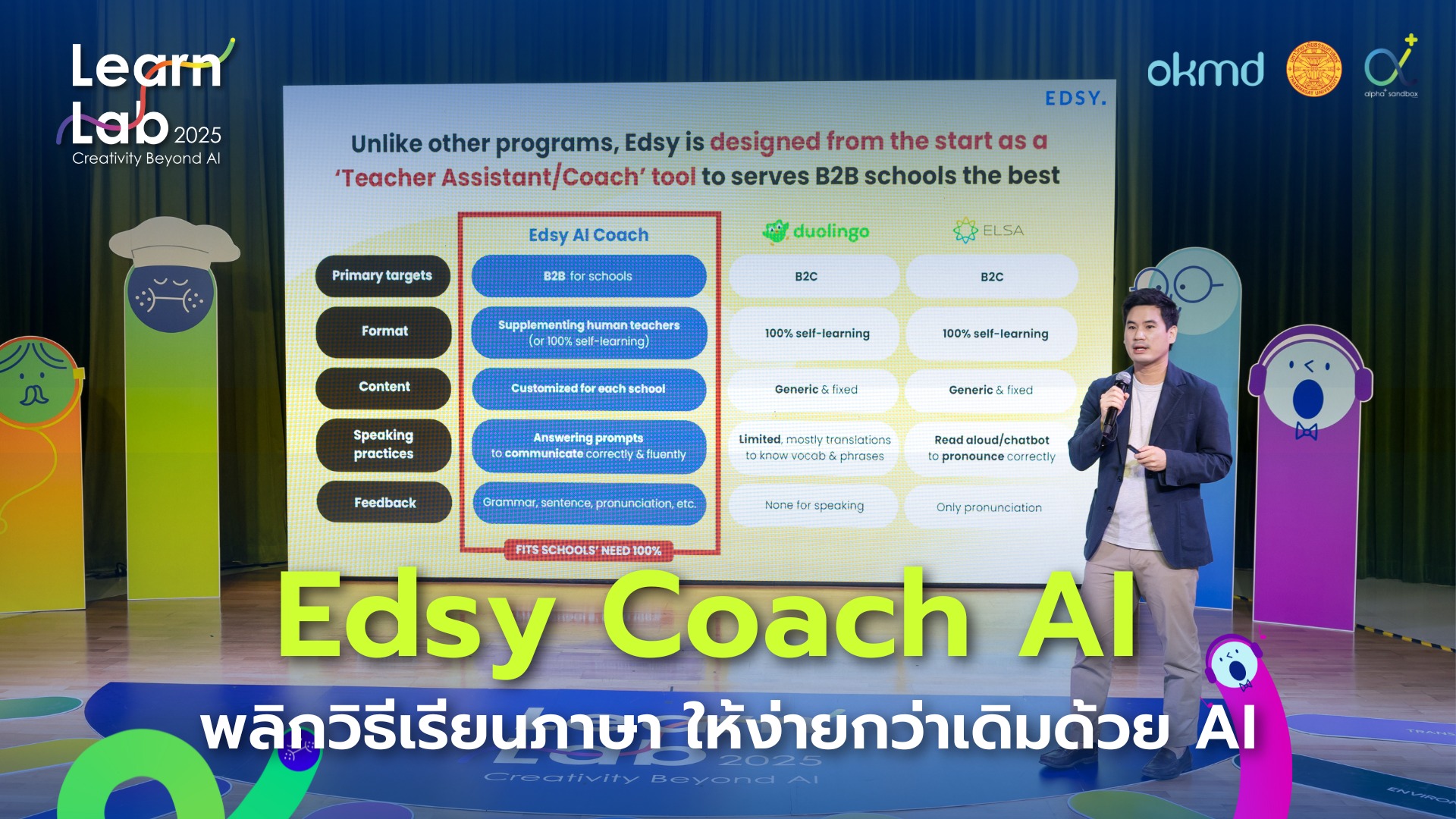 Edsy Coach AI <br>เรียนภาษาง่ายกว่าเดิมด้วย AI